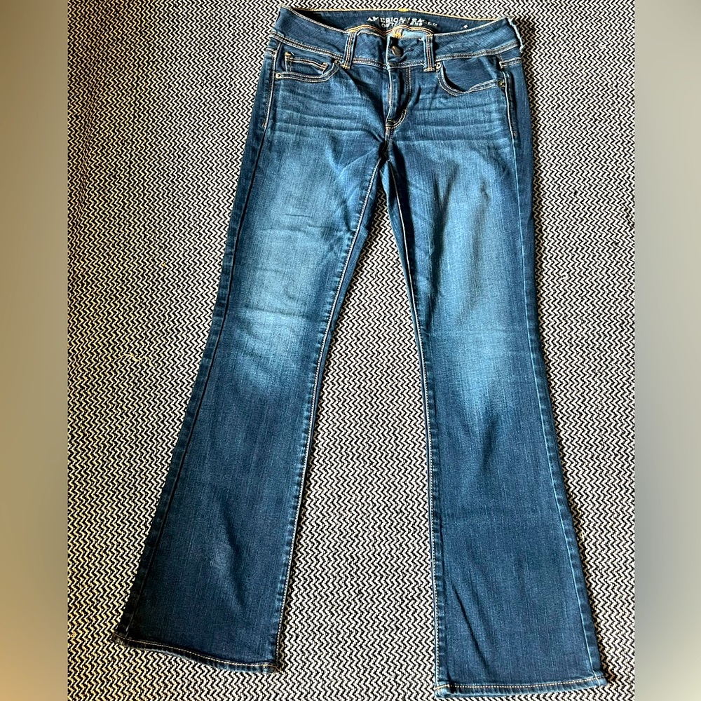 American Eagle Kick Boot medium/dark wash size 2 regular